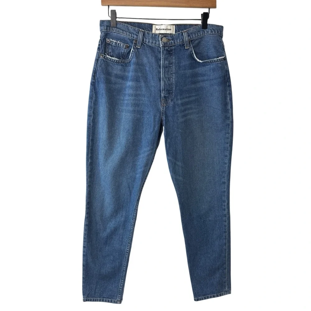 Reformation Melissa High and Skinny Jeans Button Fly Size 30 - Picture 2 of 15